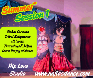 Global Caravan Tribal Bellydance open level Summer Session 1 June 12th-July 3rd