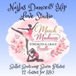 April Early bird! Purchase by March 28th save $15! 12 classes for Strength & Grace