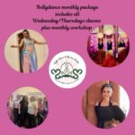 Bellydance Monthly Package Wednesdays & Thursdays plus monthly workshop!  Just $99 for the month of May!
