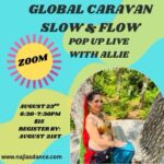 Zoom Pop up Global Caravan with Allie Slow Flow Live August 23rd 6:30pm